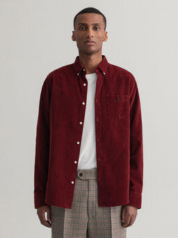GANT - Men Cabernet Maroon Regular Fit Shirt