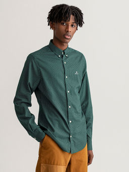 GANT - Men Tartan Green Slim Fit Shirt