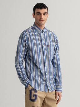 GANT - Men College Blue Regular Fit Shirt