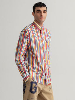 GANT - Men Medallion Yellow Regular Fit Shirt