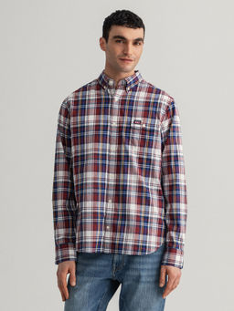 GANT - Men Cabernet Maroon Regular Fit Shirt