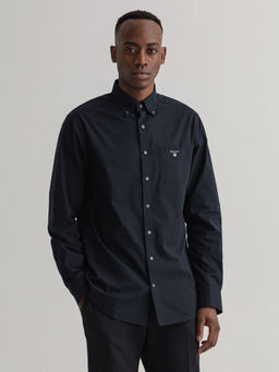 GANT - Men Black Regular Fit Shirt