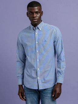 GANT - Men College Blue Regular Fit Shirt