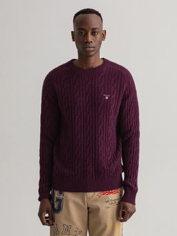 GANT - Men Royal Port Red Regular Fit Sweater