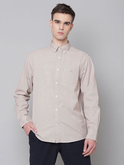 GANT - Men Khaki Regular Fit Shirt