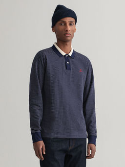 GANT - Men Classic Blue Regular Fit Polo T-Shirt