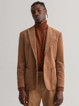 GANT - Men Roasted Walnut Slim Fit Blazers