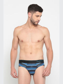 Van Heusen Innerwear - Men 4-Way Stretch & Body Defining Fit Briefs - Blue