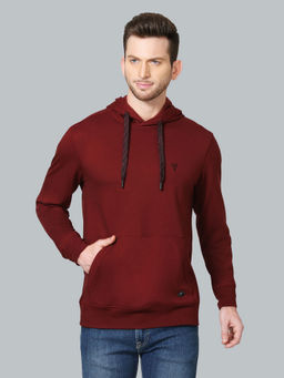Van Heusen - Men Athleisure G99+ Antiviral & Long Sleeve Hoodie - Red