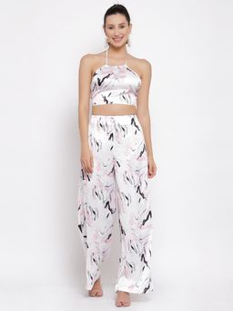 IKI CHIC - Halterneck Crop Top And Pants Set