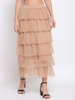 IKI CHIC - Tiered Tulle Long Skirt