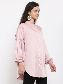IKI CHIC - Oversized Gathered Sleeve Blouse