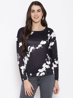 IKI CHIC - Tie-Dye Crew Neck Top