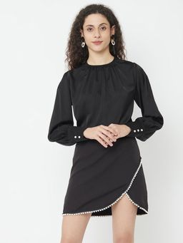 IKI CHIC - Luxurious Pearl Top And Mini Skirt (set Of 2)