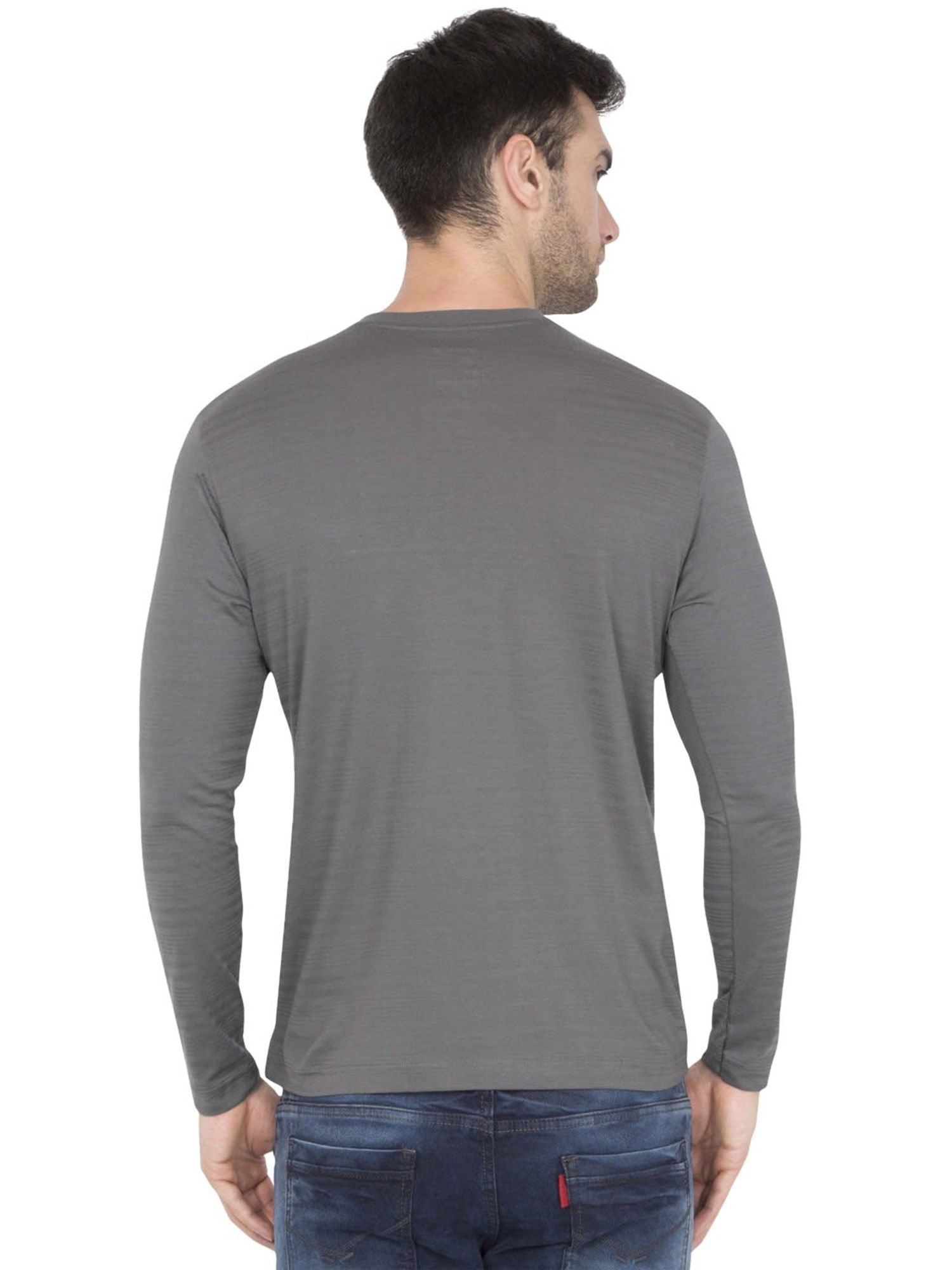 Buy Jockey Gunmetal V-Neck T-Shirt 