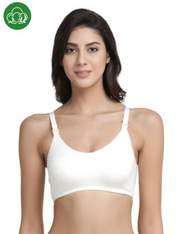 Inner Sense - Organic Antimicrobial Soft Nursing Bra - White