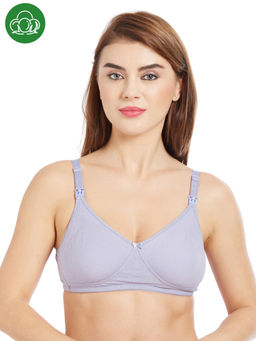 Inner Sense - Organic Cotton Antimicrobial Nursing Bra - Purple