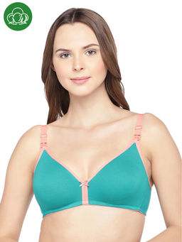 Inner Sense - Organic Cotton Antimicrobial Nursing Bra - Blue