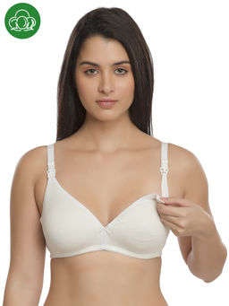 Inner Sense - Organic Antimicrobial Soft Nursing Bra - White