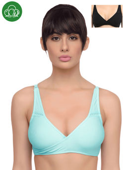 Inner Sense - Organic Antimicrobial Sleeping/Feeding Bra Pack Of 2 - Multi-Color