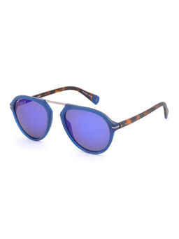 IMAGE - Blue S595 C3P 54 Aviator Frame Style Sunglasses_IMS595C3PSG