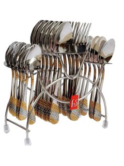 FNS - Imperio 24 Pieces Cutlery Set With Stand And Baby Spoon