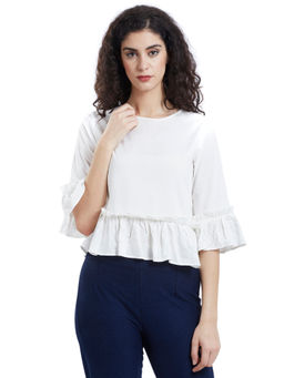 Biba - White Indie Mickey Solid Tunic