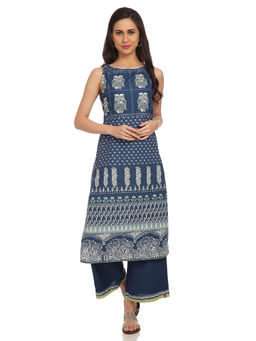 Biba - Indigo Printed Kurta