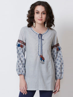 Biba - Grey Checks Tunic