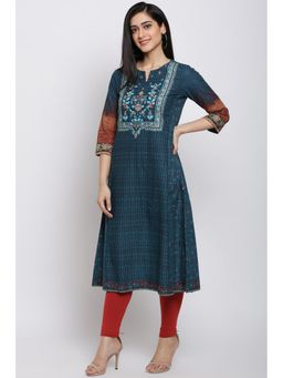 Biba - Indigo Printed Kurta