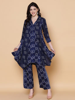 Biba - Indigo Printed Kurta