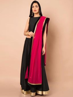 Indya - Pink Woven Dupatta