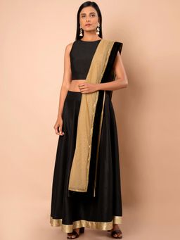 Indya - Beige Woven Dupatta