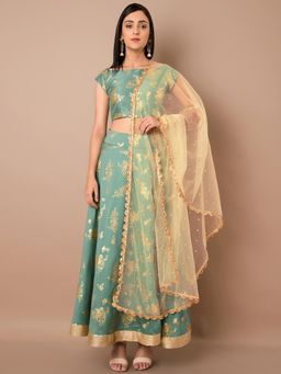 Indya - Ivory Woven Dupatta