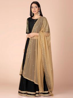 Indya - Gold Embroidered Dupatta