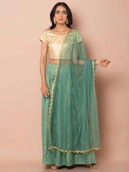 Indya - Green Gota Work Dupatta