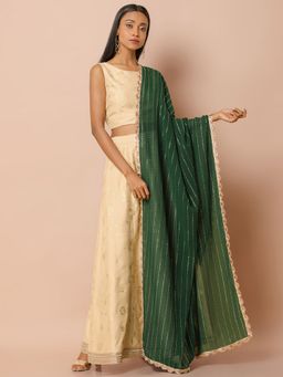 Indya - Green Polka Dots Dupatta
