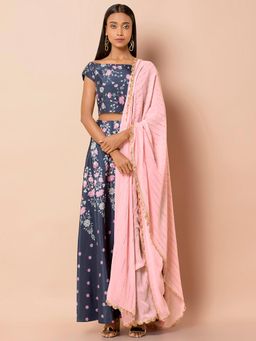 Indya - Pink Polka Dots Dupatta