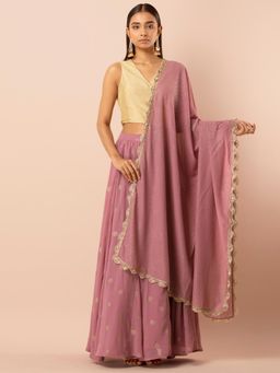 Indya - Pink Embellished Dupatta