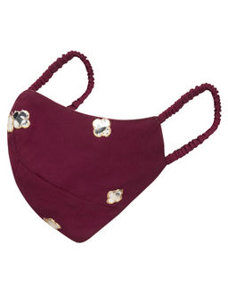 Indya - Wine Gota Mask