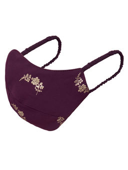 Indya - Sangria Floral Foil Mask