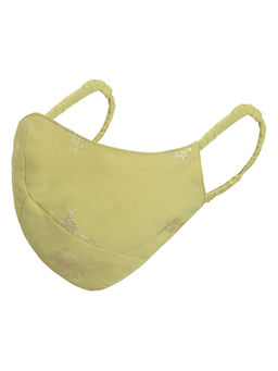 Indya - Lime Floral Foil Mask