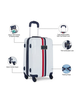 tommy hilfiger suitcase white