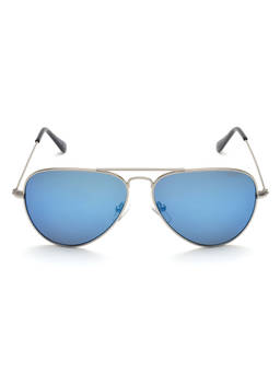 IRUS - Aviator Silver Unisex Sunglass -IRS1001 C9