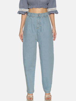 IS.U - Light Indigo High Waist Slouchy Jeans