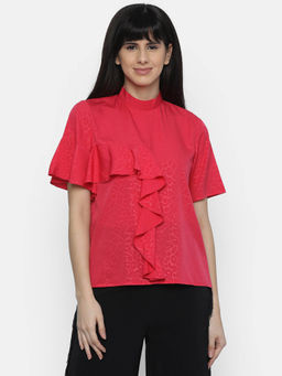 IS.U - Coral Printed Top