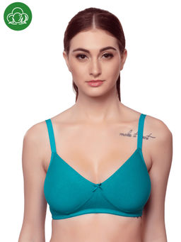 Inner Sense - Organic Cotton Antimicrobial Seamless Everyday Bra - Green