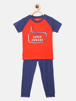 mackly - Boys Red Printed Pyjama (set Of 2) ( 2-3 Years )
