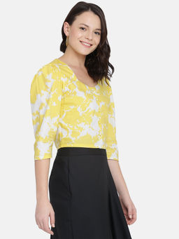 IS.U - Yellow Crop Top