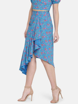 IS.U - Blue Ruffle Skirt